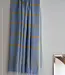 Ottomania 2 kleuren hamamdoek blauw/mosterd 170x100cm