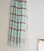 Ottomania 2 kleuren hamamdoek mint/bordeaux