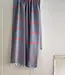 Ottomania 2 kleuren XXL hamamdoek staalblauw/steenrood