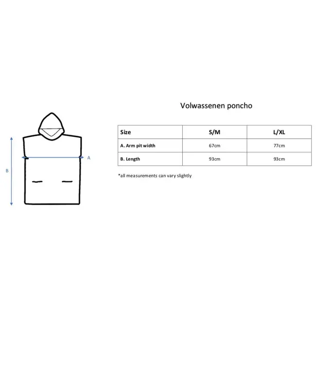 strandponcho Sultan air blue