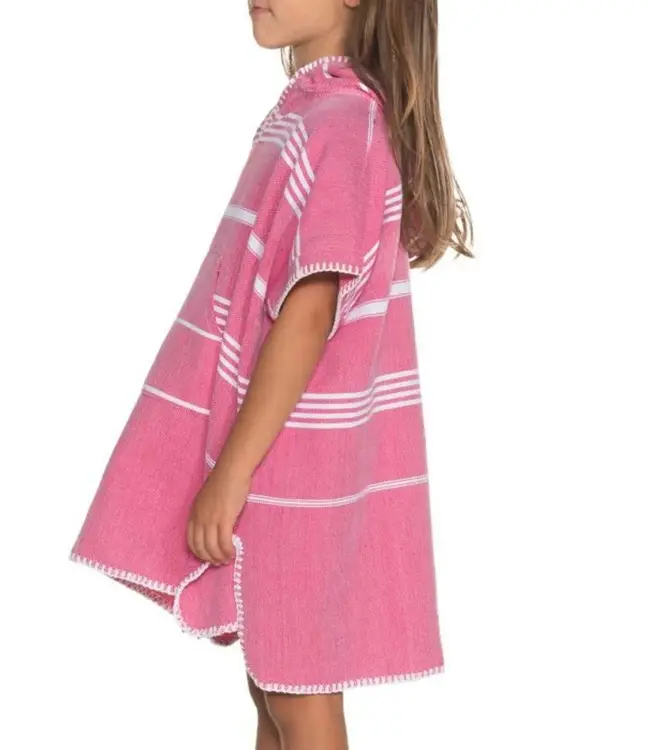 kids zwemponcho Leyla fuchsia