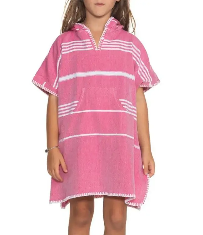 kids zwemponcho Leyla fuchsia