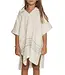 kinder strandponcho natural mint