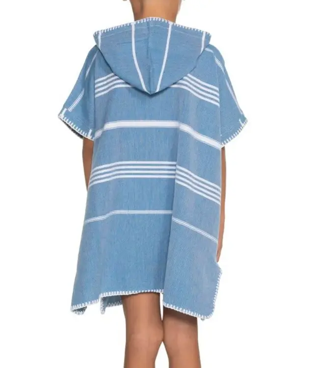 kids zwemponcho Leyla petrol blue