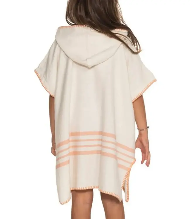 kinder strandponcho natural melon