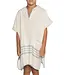 kinder strandponcho natural light blue