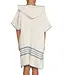 kinder strandponcho natural air blue