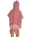 kinder strandponcho dusty rose
