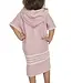 kinder strandponcho hamam rose pink