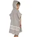 kinder strandponcho hamam light grey