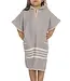 kinder strandponcho hamam light grey