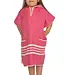kinder strandponcho hamam fuchsia