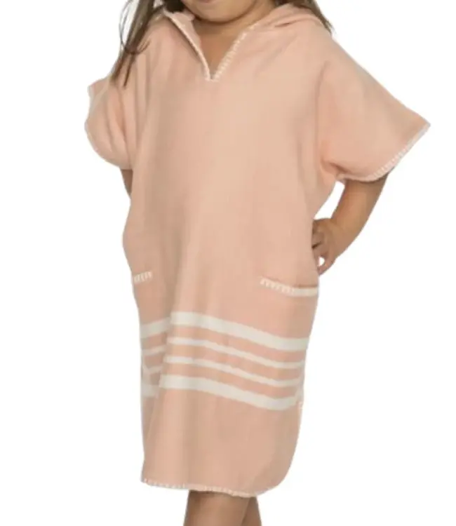 kinder strandponcho hamam melon