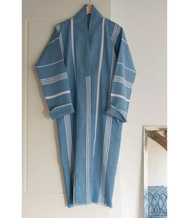 hamam badjas oceaanblauw