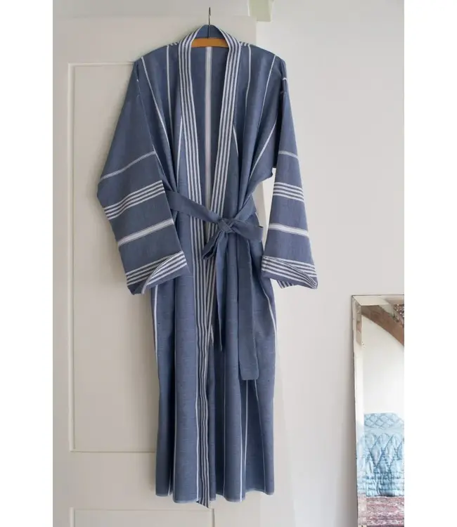 hamam badjas marineblauw