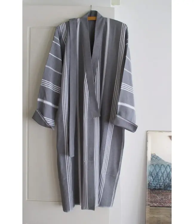 hamam badjas donkergrijs