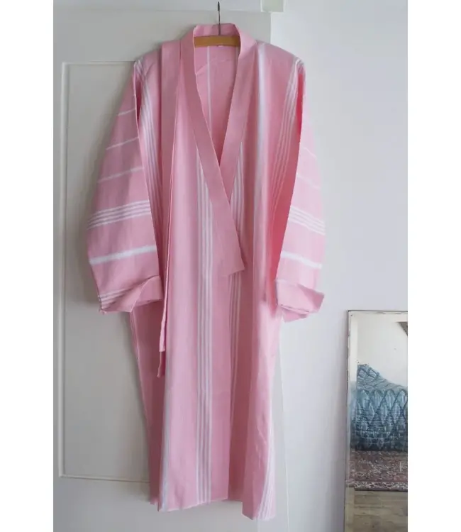 hamam badjas poederroze