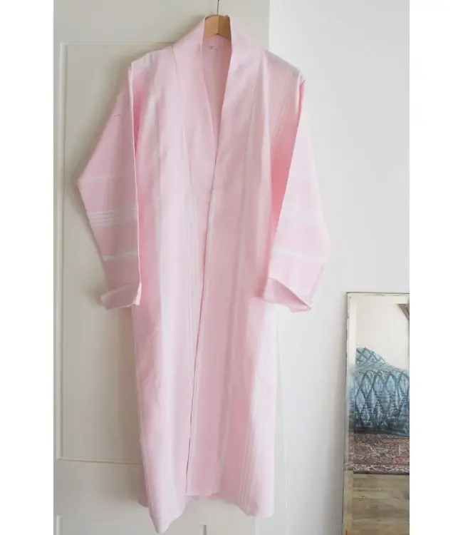 hamam badjas poederroze