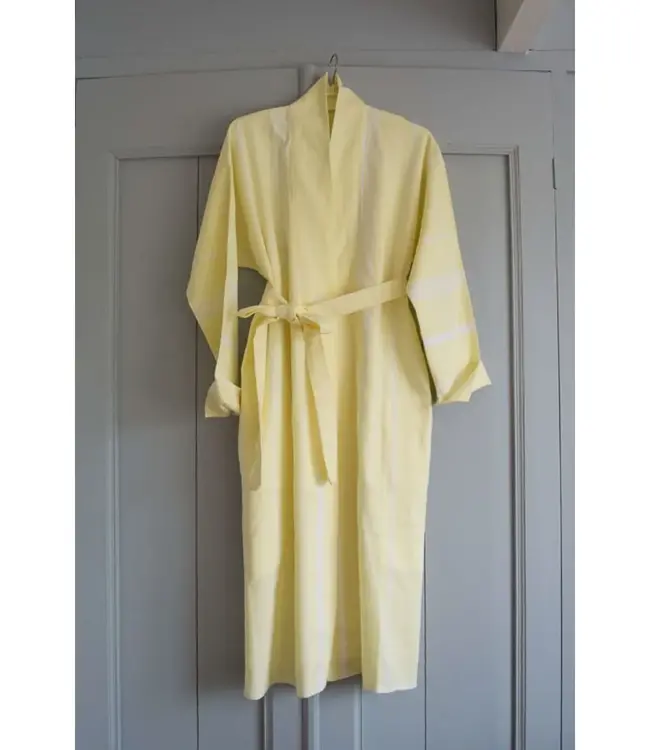 hamam badjas citroengeel
