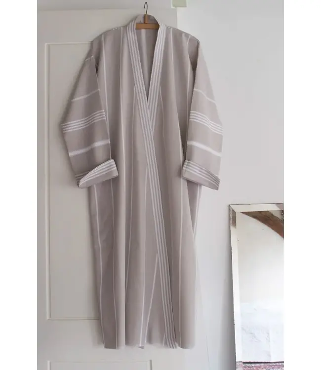 hamam badjas grijsbeige