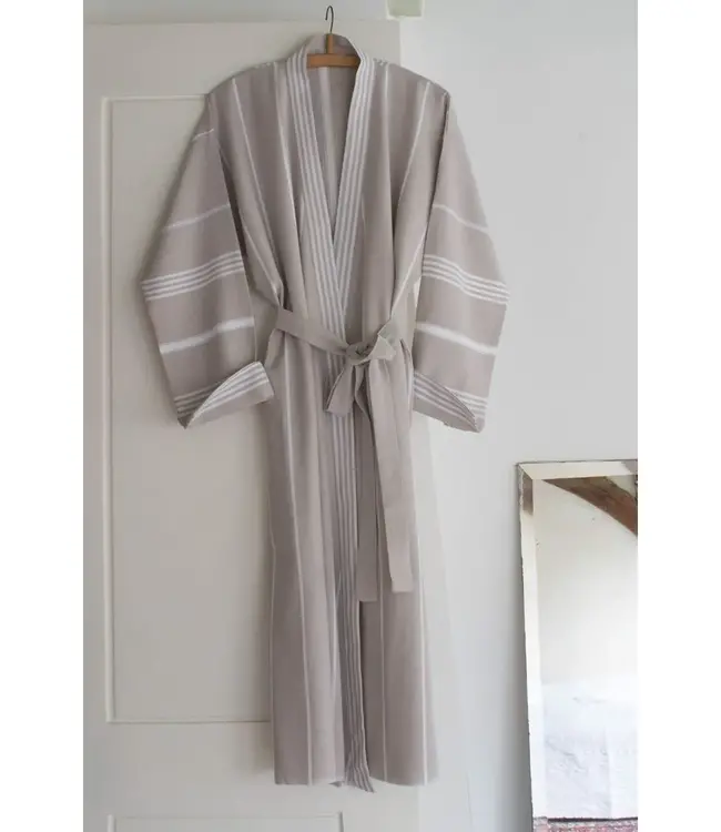 hamam badjas grijsbeige
