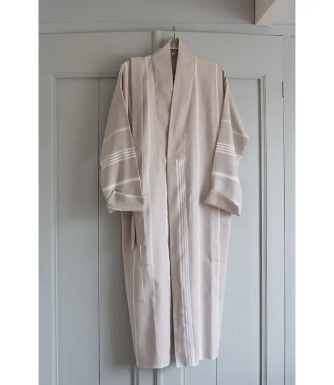 hamam badjas grijsbeige