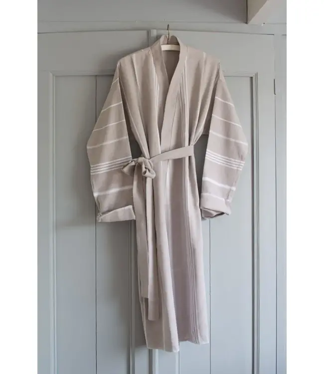 hamam badjas grijsbeige