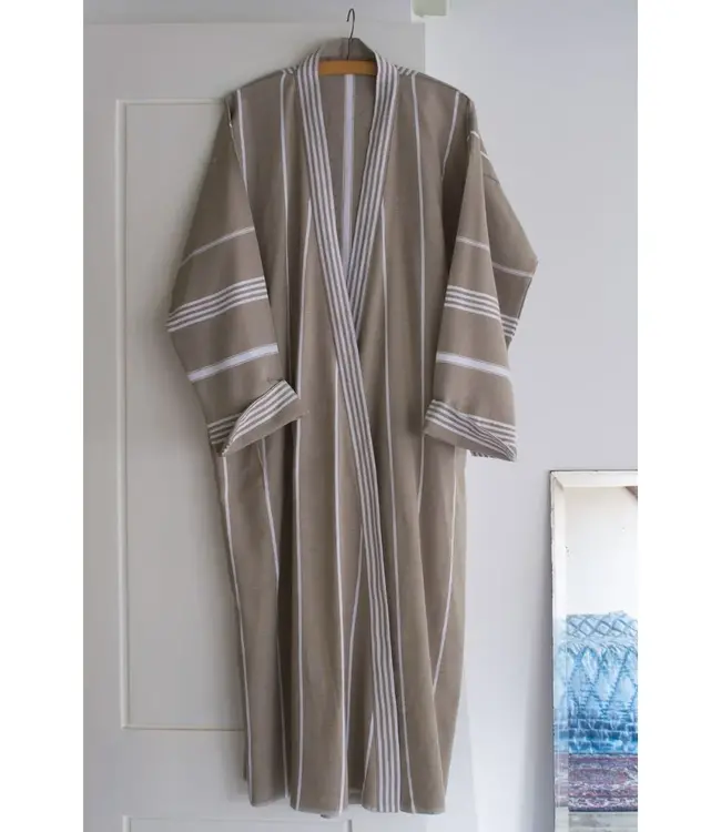 hamam badjas olijfgroen