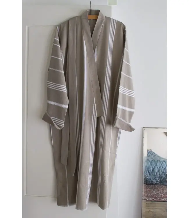 hamam badjas olijfgroen