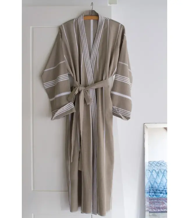 hamam badjas olijfgroen