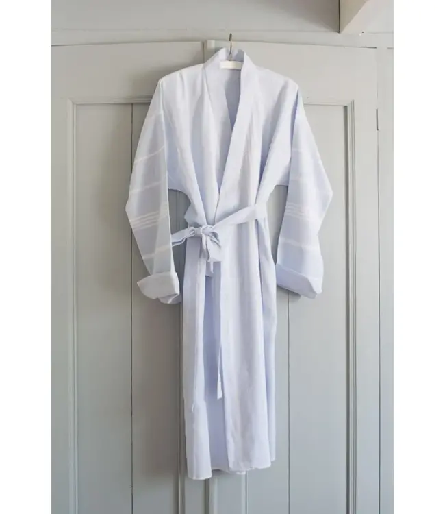 hamam badjas lichtblauw