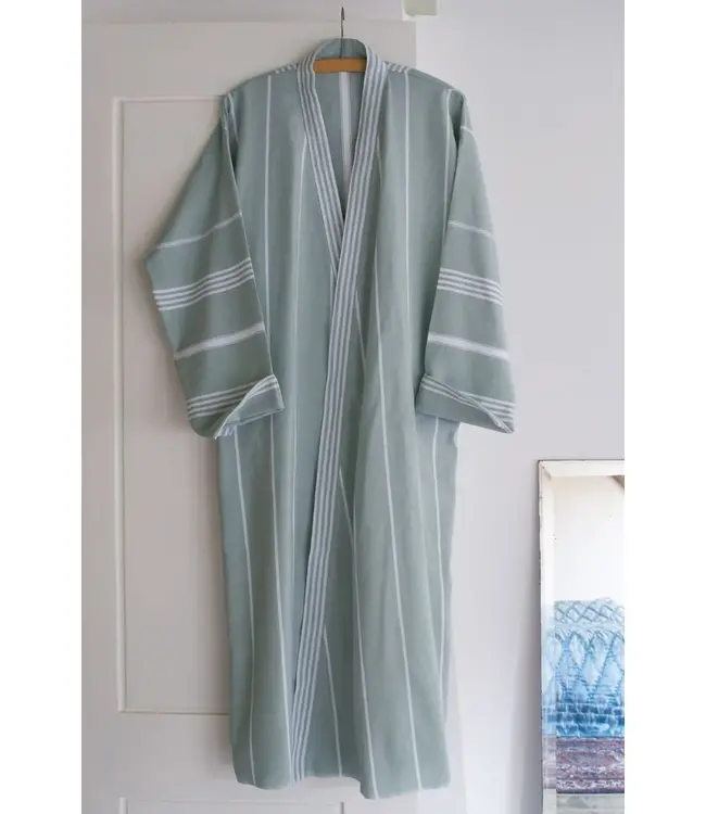 hamam badjas grijsgroen