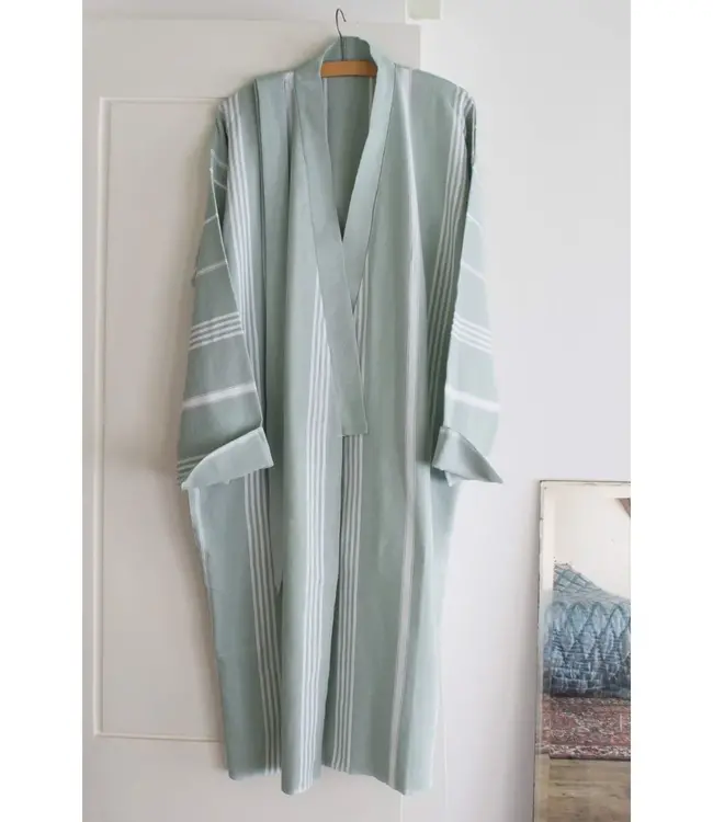 hamam badjas grijsgroen