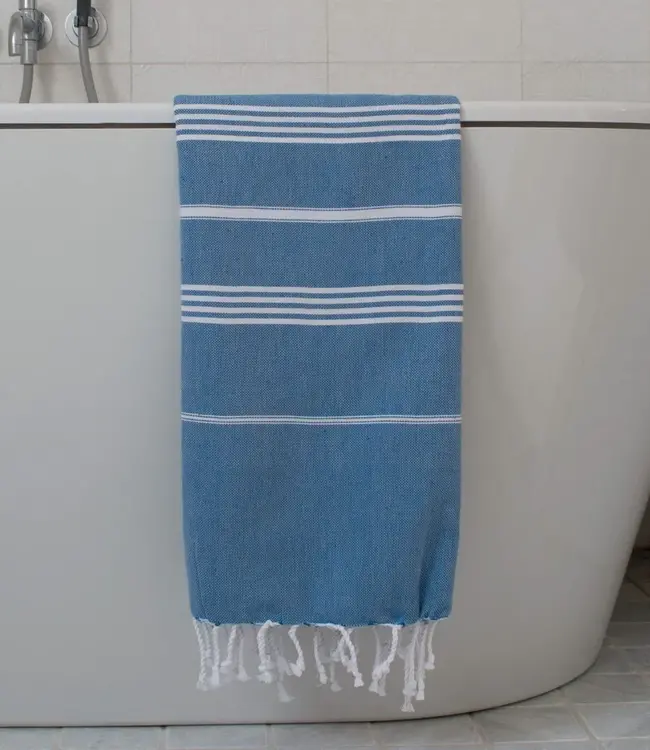 hamamdoek oceaanblauw 170x100cm