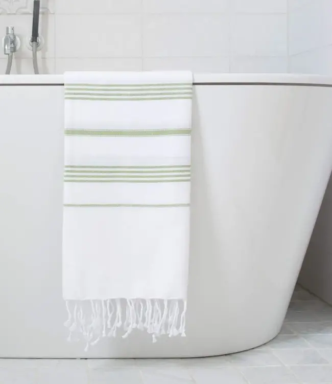 hamamdoek mosgroen 170x100cm