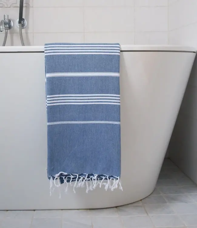 hamamdoek marineblauw 170x100cm