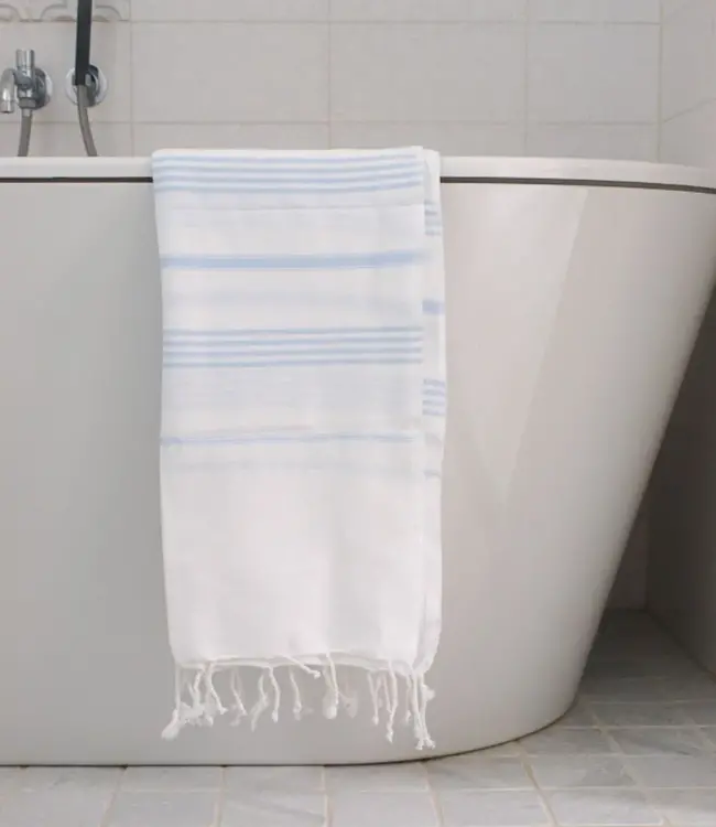 hamamdoek lichtblauw 170x100cm