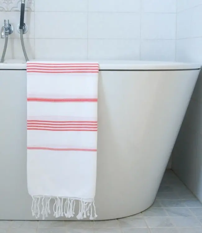 hamamdoek koraalrood 170x100cm