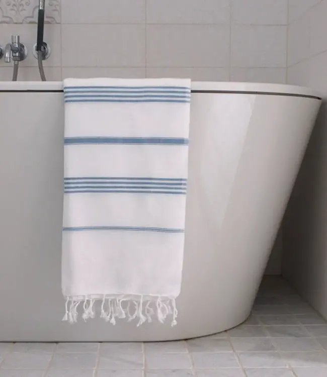 hamamdoek jeansblauw 170x100cm