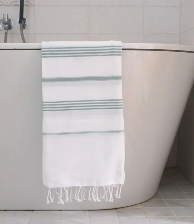 hamamdoek grijsgroen 170x100cm