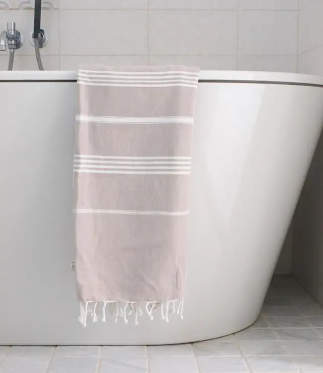 hamamdoek grijsbeige 170x100cm