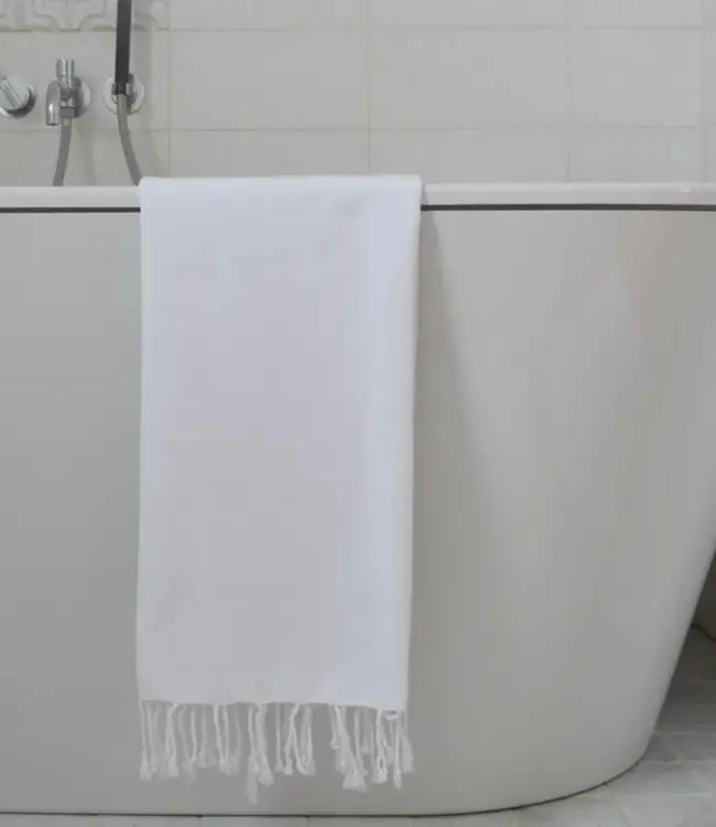 hamamdoek effen wit 170x100cm