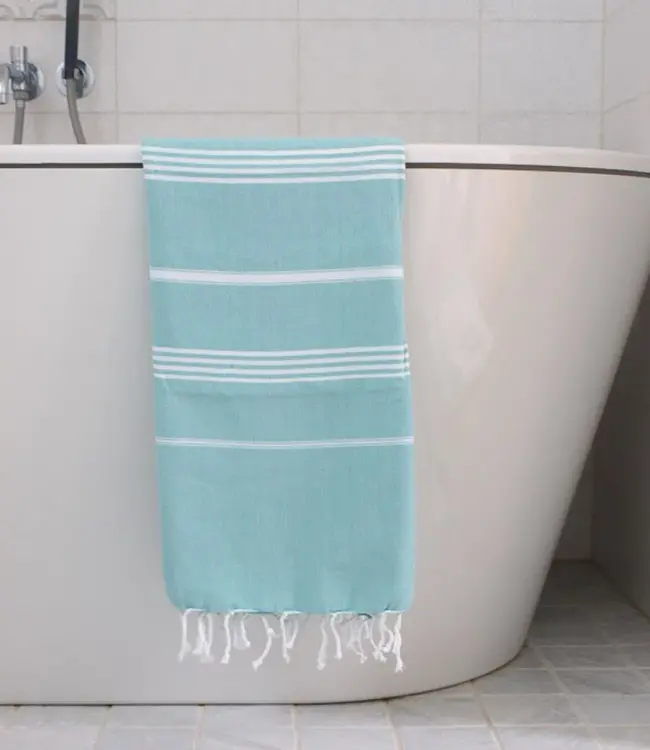 hamamdoek donkerzeegroen 170x100cm