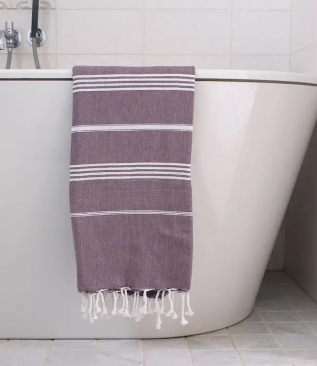 hamamdoek aubergine 170x100cm