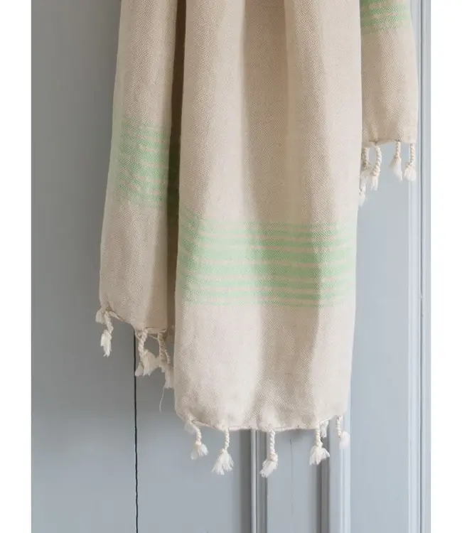 linnen hamamdoek pistache 170x100cm