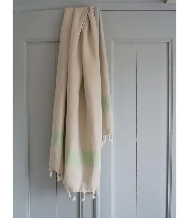 linnen hamamdoek pistache 170x100cm