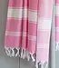 hamamdoek Honingraat sorbetroze 170x100cm