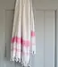 hamamdoek Honingraat sorbetroze 170x100cm