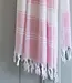 Ottomania hamamdoek Honingraat roze 170x100cm