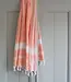 hamamdoek Honingraat donkerperzik 170x100cm